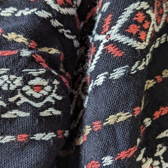 Anthropologie Woven Puff Sleeved Cropped Tie Back Top Boho Left Coast Collection - Picture 8 of 11